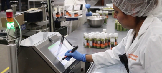 Hitachi Inkjet Printer at Rocky Mountain Spice Company