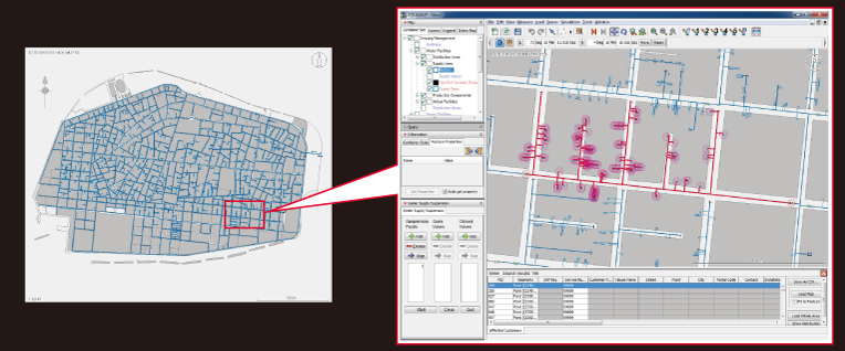 Hitachi ICT simulation analysis to identify public water supply leaks