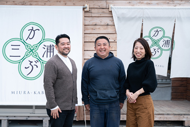 Left: Takashi Shirasawa, Center: Ryo Ishii, Right: Maiko Kaneda